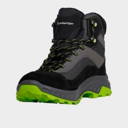 Încălțăminte de drumeție GARSPORT AVERAU MID BLACK/LIME