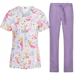 Set medical ISABELLA Sirene tunică și pantaloni ALESSI Iris