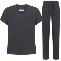 Set medical TP3002 tunică și pantaloni TP4003P Gri
