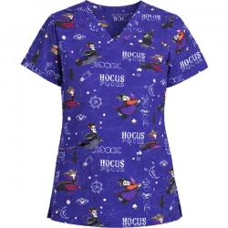 Set medical Hocus Pocus tunică și pantaloni BARISA Negri