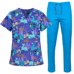 Set medical Alpacalypse și pantaloni TONY Albaștri