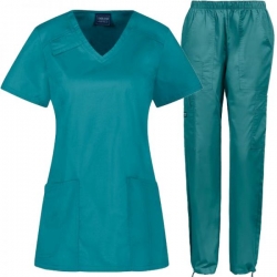 Set pentru damă CHEROKEE Core Stretch WWE4710/WWE4005 Teal