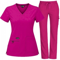 Set medical pentru damă BASICS 373/731 Fucsia