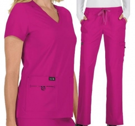 Set medical pentru damă BASICS 373/731 Fucsia
