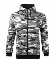 Hanorac de lucru pentru bărbați Camo Zipper C19 gri