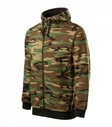 Hanorac de lucru pentru bărbați Camo Zipper C19 maro
