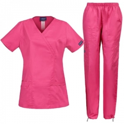 Set medical pentru damă CHEROKEE Core Stretch WWE4728/WWE4005 Roz