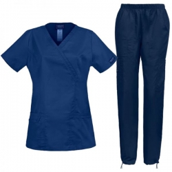 Set medical pentru damă CHEROKEE Core Stretch WWE4728/WWE4005 Bleumarin