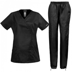 Set medical pentru damă CHEROKEE Core Stretch WWE4728/WWE4005 Negru