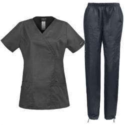 Set medical pentru damă CHEROKEE Core Stretch WWE4728/WWE4005 Gri