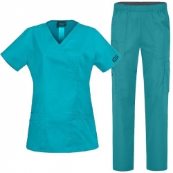 Set medical pentru damă CHEROKEE Core Stretch WWE4728/WWE4005 Teal