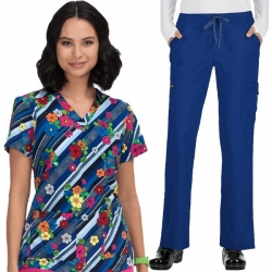 Set medical KOI Design FRENCH BULL F100PR – CLY / BASICS 731 Albastru Regal