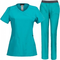 Set medical pentru damă CHEROKEE Infinity CKE2625/CKE1124 Teal