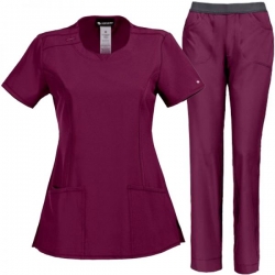 Set medical pentru damă CHEROKEE Infinity CKE2624/CKE1124 Bordeaux